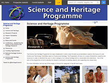 Tablet Screenshot of heritagescience.ac.uk